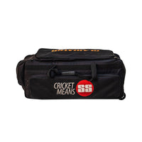 SS Gladiator Cricket Kit Bag With Wheels- Black - Best Price online Prokicksports.com