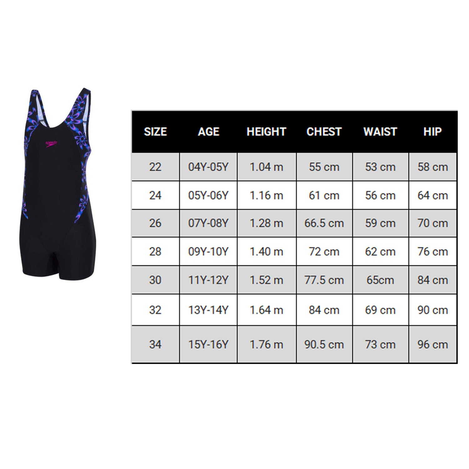 Speedo Girls Swimwear Boom Splice Legsuit (Black and Electric Pink) - Best Price online Prokicksports.com