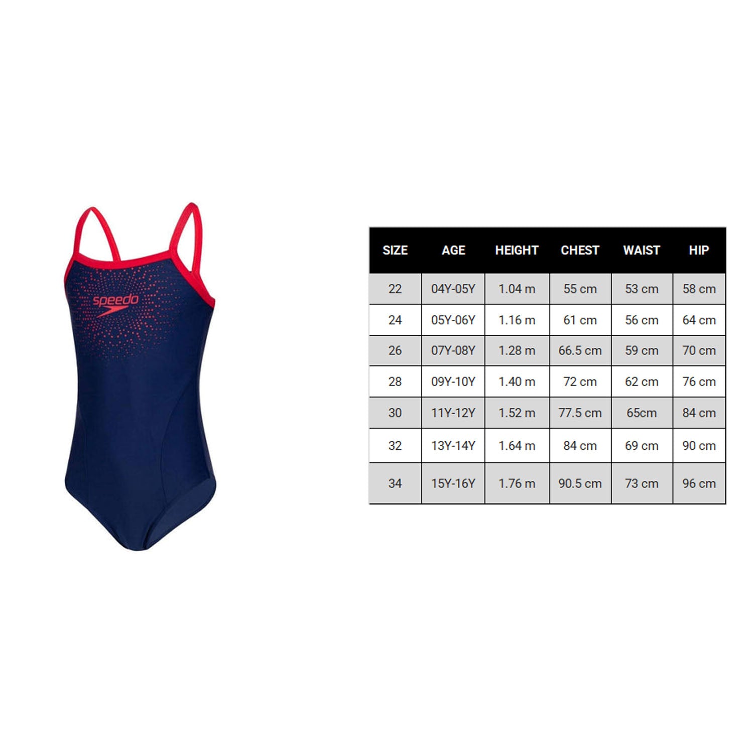 Speedo Girls' Swimwear Logo Placement Splashback - Best Price online Prokicksports.com