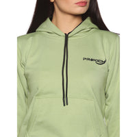 Prokick Sports Women Hooded Sweat Shirt , Green - Best Price online Prokicksports.com