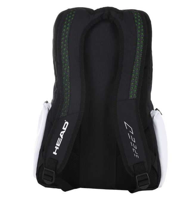 HEAD Djokovic Backpack Tennis Bag - Black/White - Best Price online Prokicksports.com