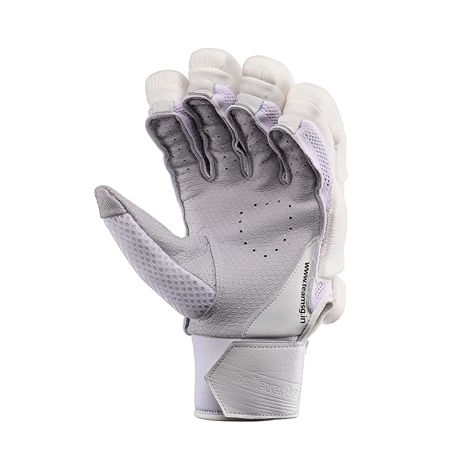 SG Hilite White Batting Gloves - Left Hand - Best Price online Prokicksports.com