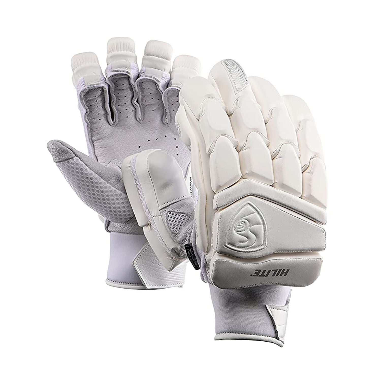 SG Hilite White Batting Gloves - Left Hand - Best Price online Prokicksports.com