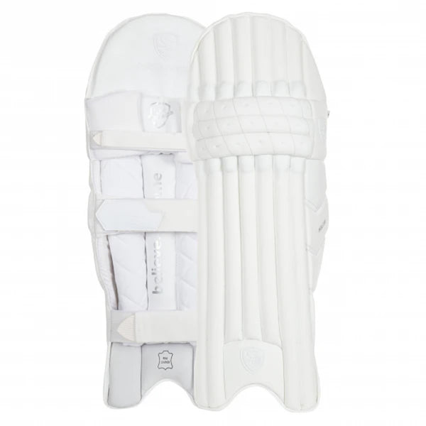 SG Hilite White RH Batting Legguard- Lightweight Protection for Right-Handed Batters