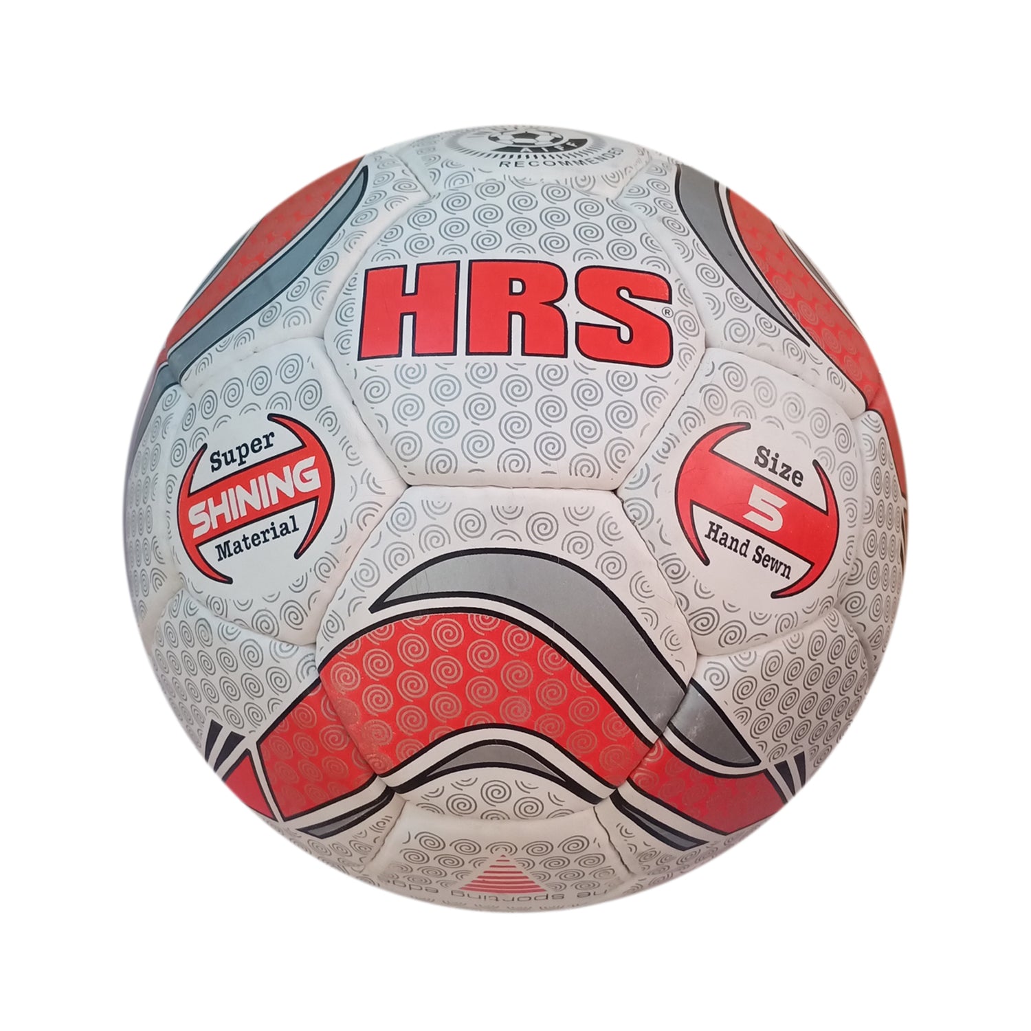 HRS FB-100 Radiant Football, White/Red - Size 5 - Best Price online Prokicksports.com