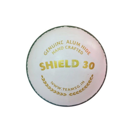 SG Shield 30 Cricket Ball for Adult, White - 1PC - Best Price online Prokicksports.com