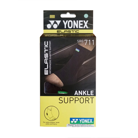 Yonex SRG 711 Elastic Ankle Support, Black - Best Price online Prokicksports.com