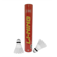 Li-Ning C80 Feather Shuttlecock, Speed 76 – 12 Pieces (Pack of 10) - Best Price online Prokicksports.com