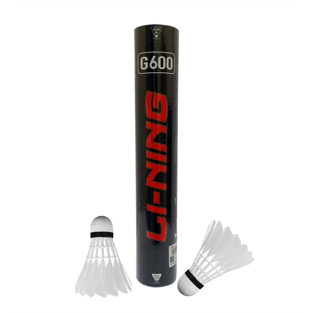 Li-Ning G600 Feather Shuttlecock, Speed 76 (Pack of 12)