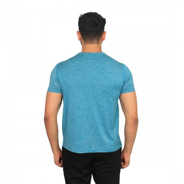 Vector X Silver-Energy-T Polyester Gym T-Shirts (Turquoise) - Best Price online Prokicksports.com