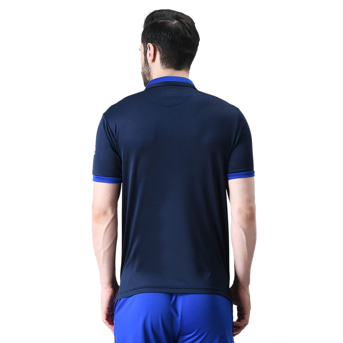 Playr Icc T20 Men's Regular Fit T-Shirt, Navy/Royal - Best Price online Prokicksports.com