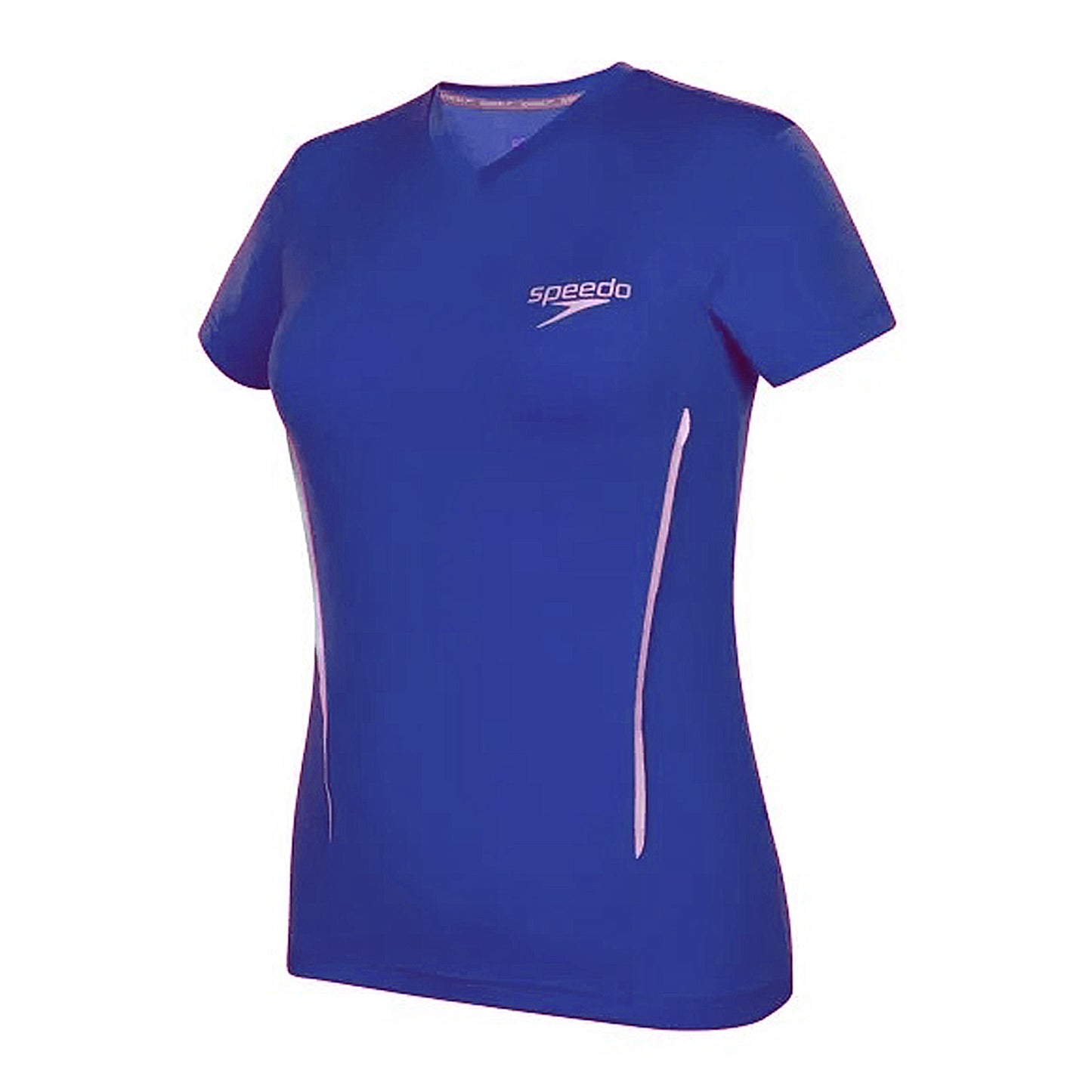 Speedo Short Sleeve Sun Top For Women (Ultramarine/Silver) - Best Price online Prokicksports.com