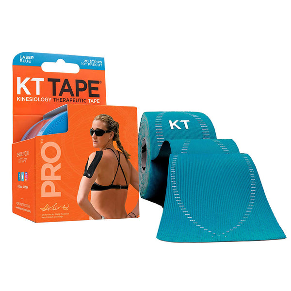 Li-Ning KT Tape Pro Kinesiology Therapeutic Tape 20 Strips (5 cm X 5 cm) - Laser Blue