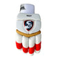 SG Test Kings XI Punjab LH Batting Gloves, White/Red - Best Price online Prokicksports.com