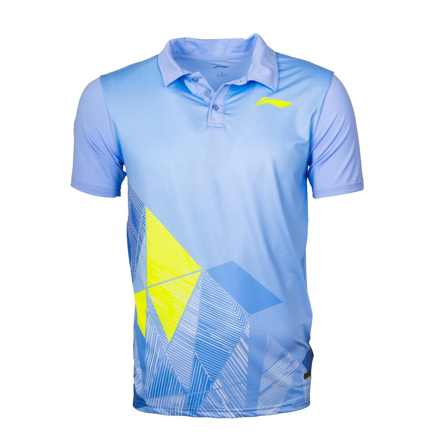 Li-Ning AVSR101 Badminton Polo Neck Tshirt, LT.Blue - Best Price online Prokicksports.com
