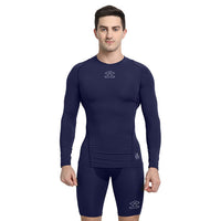 Shrey 1756 Intense Compressions Long Sleeve Top ,Navy - Best Price online Prokicksports.com