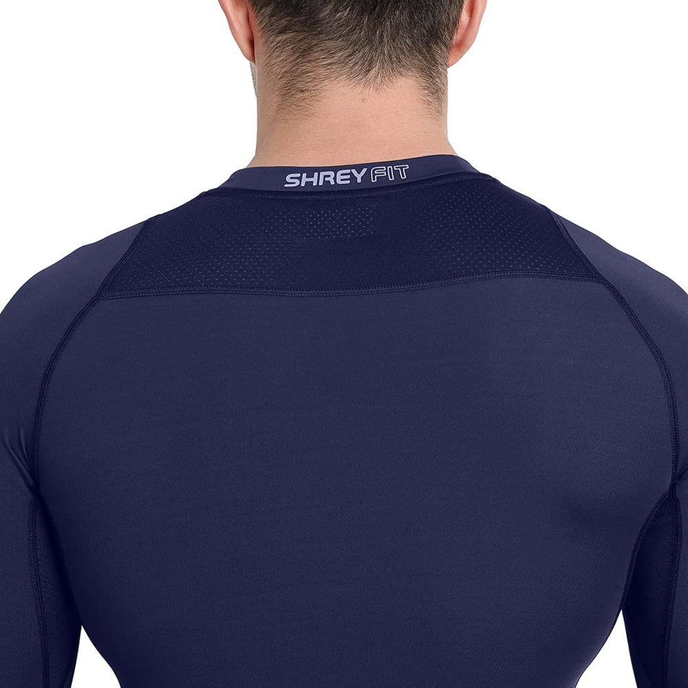 Shrey 1756 Intense Compressions Long Sleeve Top ,Navy - Best Price online Prokicksports.com