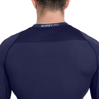 Shrey 1756 Intense Compressions Long Sleeve Top ,Navy - Best Price online Prokicksports.com