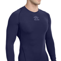 Shrey 1756 Intense Compressions Long Sleeve Top ,Navy - Best Price online Prokicksports.com