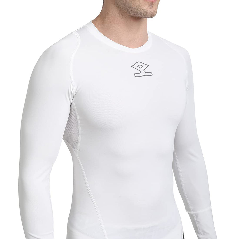 Shrey 1756 Intense Compressions Long Sleeve Top ,White - Best Price online Prokicksports.com