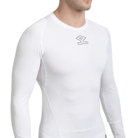 Shrey 1756 Intense Compressions Long Sleeve Top ,White - Best Price online Prokicksports.com