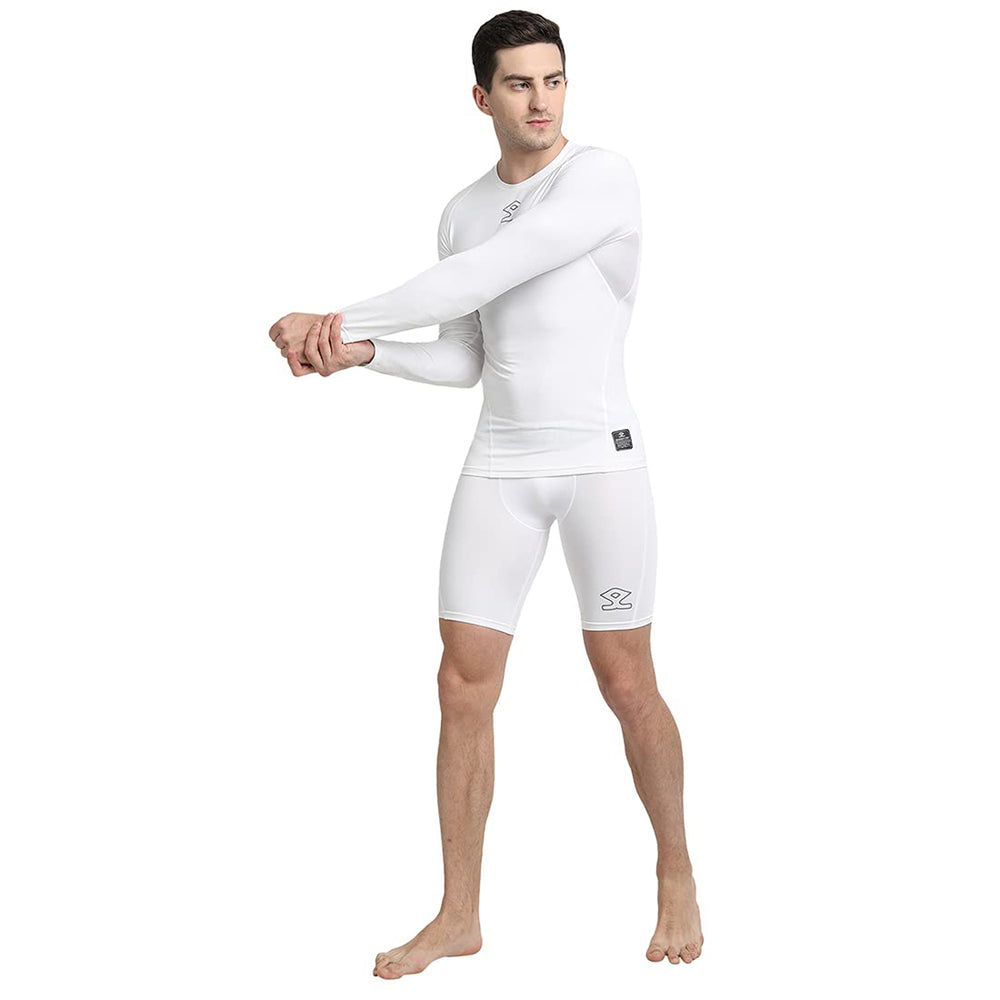 Shrey 1756 Intense Compressions Long Sleeve Top ,White - Best Price online Prokicksports.com
