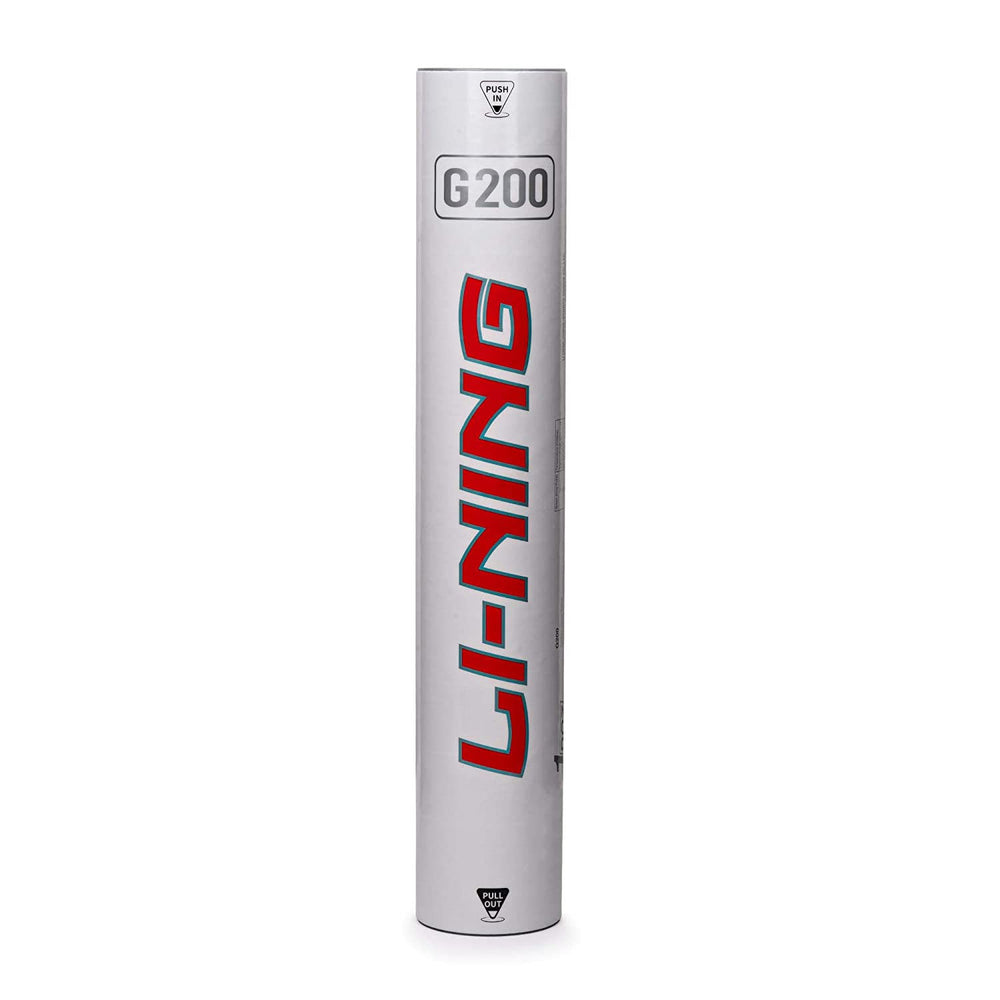 Li-Ning G200 Feather Shuttlecock, Speed 76 – 12 Pieces (Pack of 1) - Best Price online Prokicksports.com