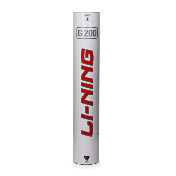 Li-Ning G200 Feather Shuttlecock, Speed 76 – 12 Pieces (Pack of 1)
