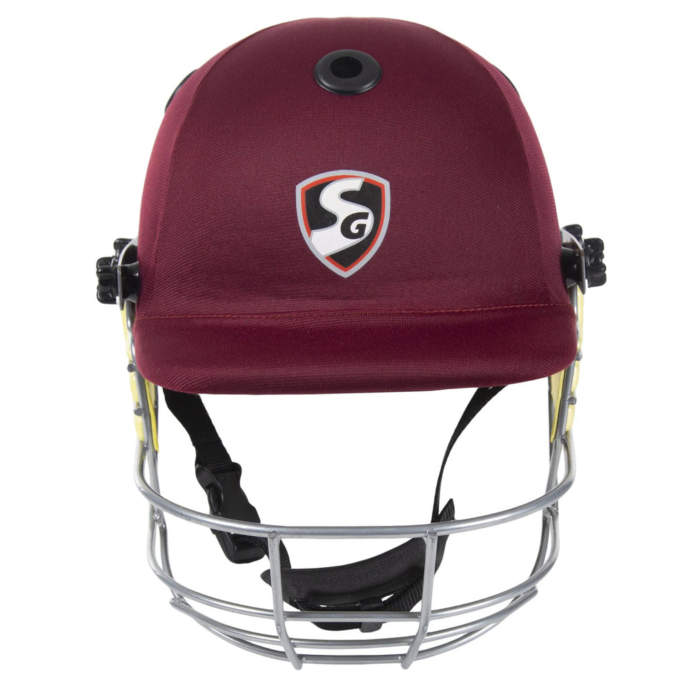 SG BlazeTech Cricket Helmet, Maroon - Best Price online Prokicksports.com