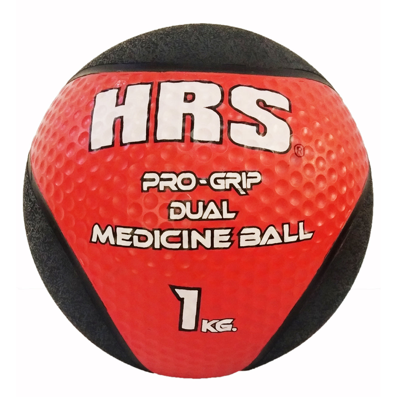 HRS Rubber Medicine Ball, 1 kg (without handle), Red/Black - Best Price online Prokicksports.com