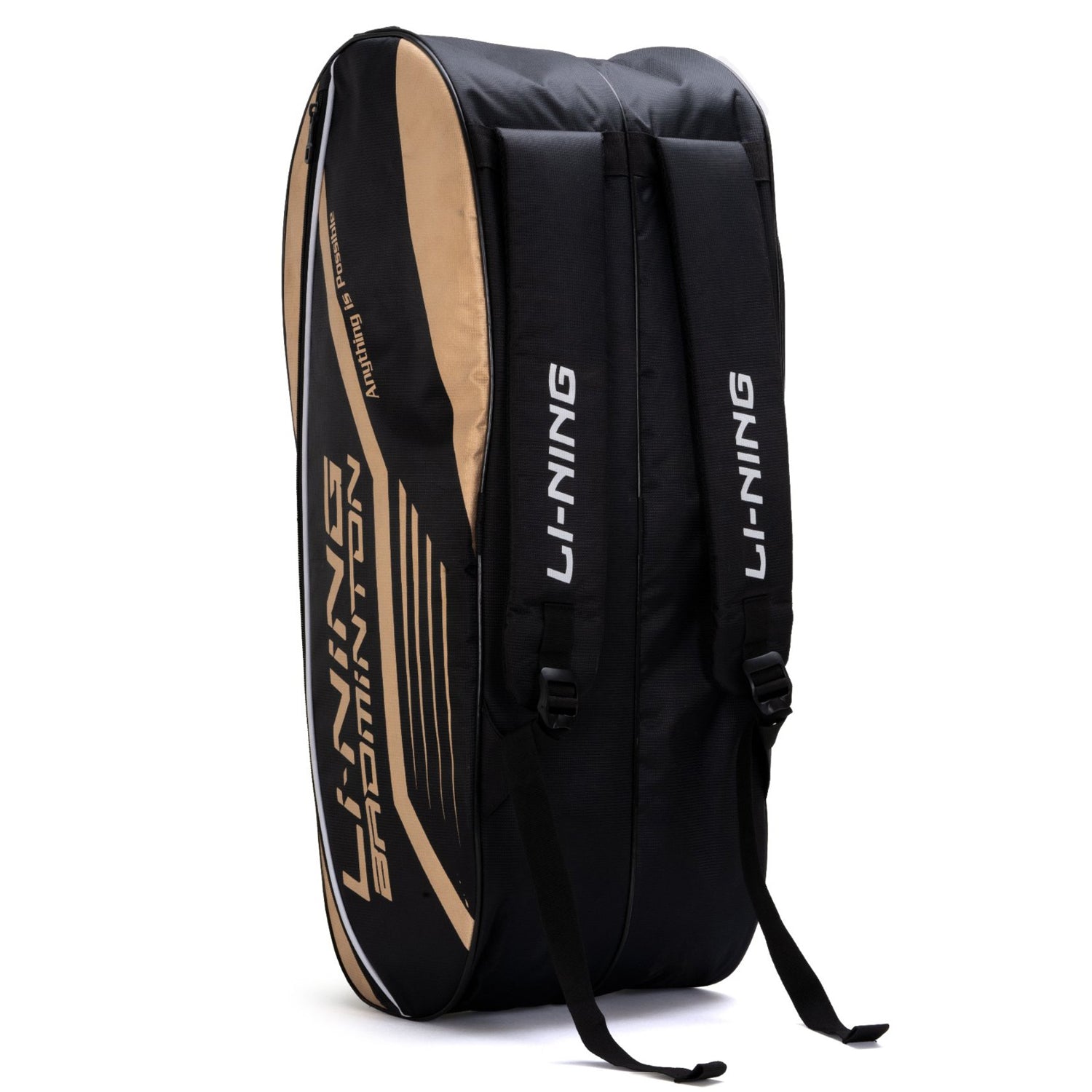 Li-Ning Hot Shot Triple Zipper Polyester Badminton Kit Bag | Easy - Access Compartments | Spacious | Unisex - Men, Boys, Girls, Women - Best Price online Prokicksports.com