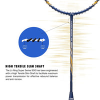 Li-Ning Super Series SS900 Strung Badminton Racquet - Navy/Gold - Best Price online Prokicksports.com