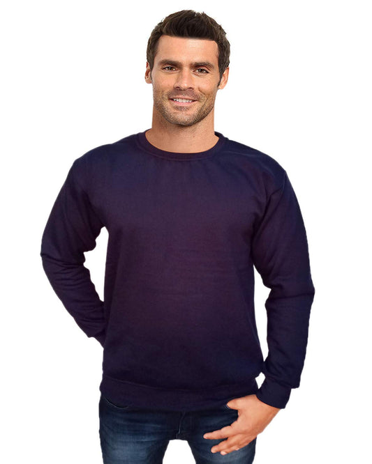 Prokick Men's Round Neck Sweatshirt - Navy - Best Price online Prokicksports.com