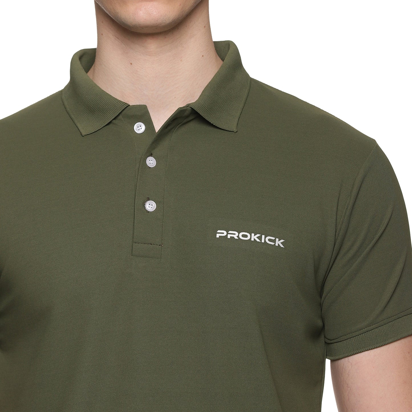 Prokick 2Way Plain Polo Neck Half Sleeves Badminton T-Shirt - Best Price online Prokicksports.com