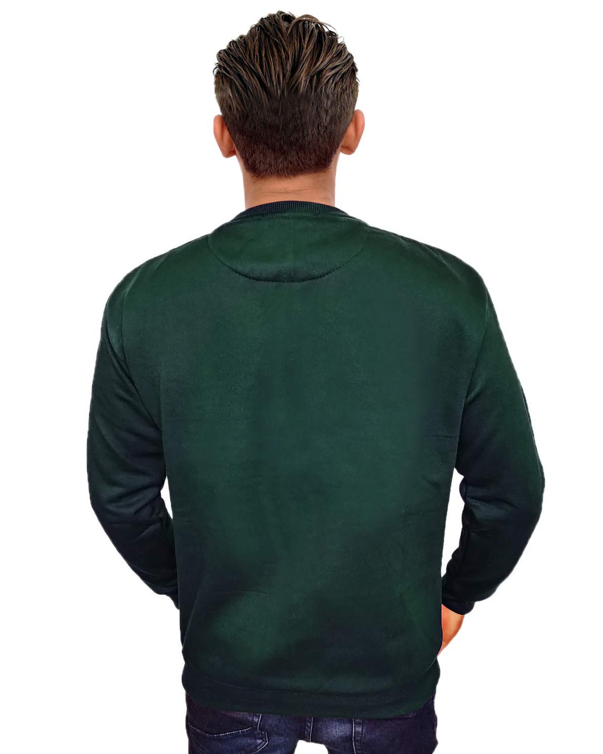 Prokick Men's Round Neck Sweatshirt - Olive - Best Price online Prokicksports.com
