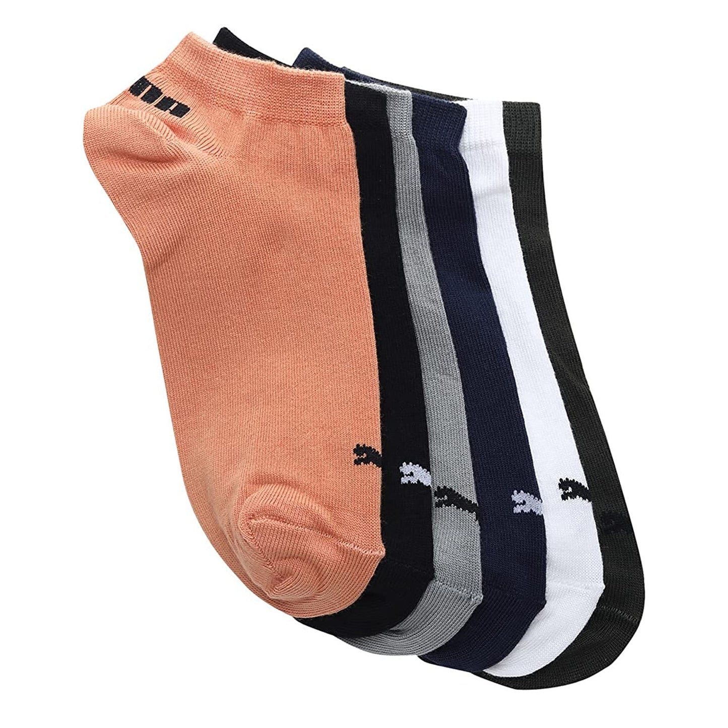 Puma Sneaker Soft Cotton Socks, 6 Pairs, Black/Beige - Best Price online Prokicksports.com