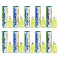 Yonex Mavis 2000 Green Cap Nylon Shuttlecock (Yellow) - 10 Cans - Best Price online Prokicksports.com