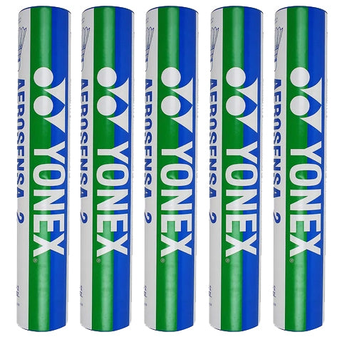 Yonex Aerosensa 2 Badminton Feather Shuttlecock – 12 Pieces (Pack of 5)
