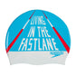 Speedo Slogan Print Swimming Cap (White/Blue) - Best Price online Prokicksports.com