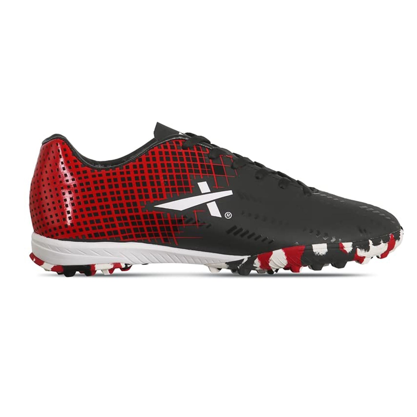 Vector X Royal+ Football Sports Shoe, Black/Red/White - Best Price online Prokicksports.com