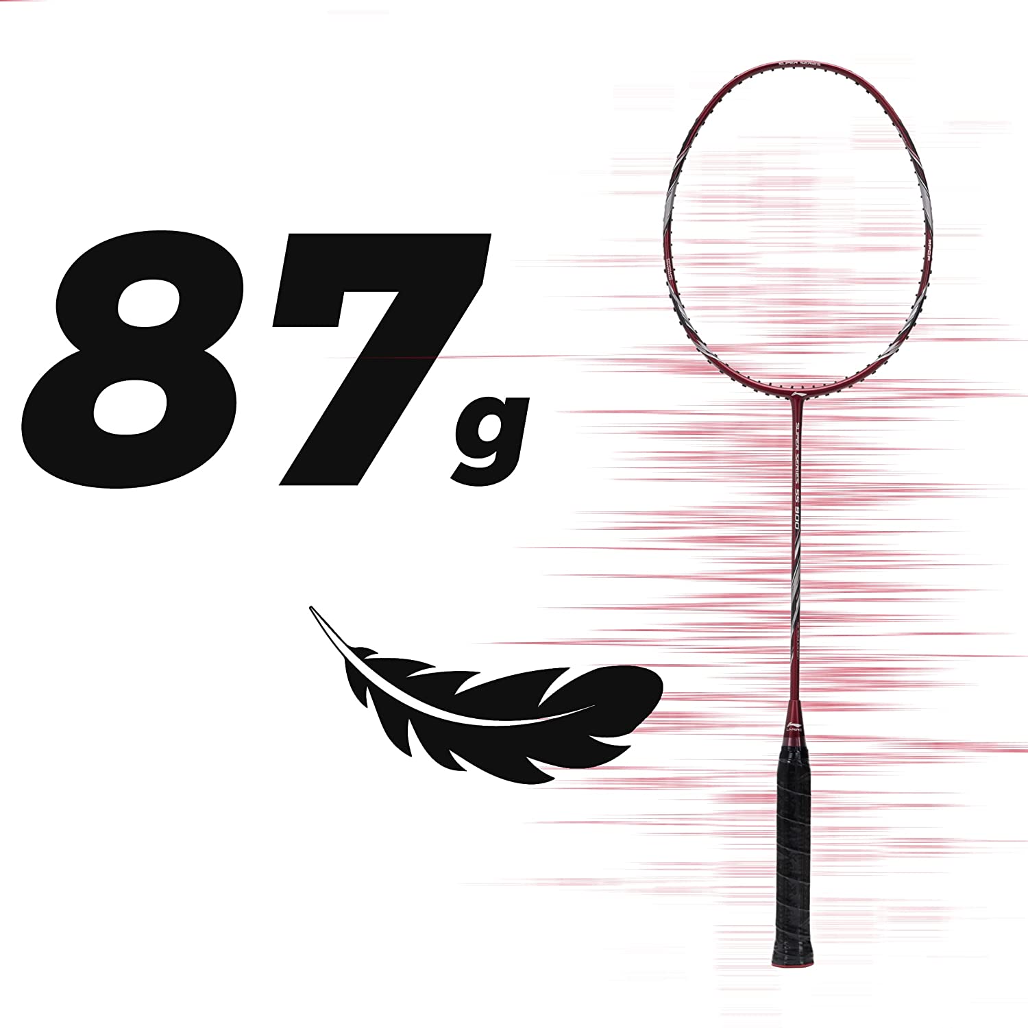 Li-Ning Super Series SS900 Strung Badminton Racquet - Red/Grey - Best Price online Prokicksports.com