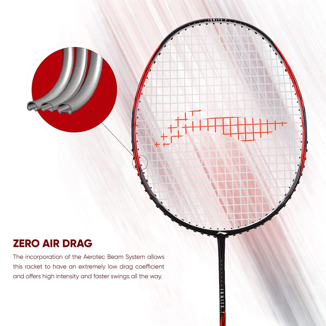 Li-Ning Ignite 7 Badminton Strung Racquet - Best Price online Prokicksports.com