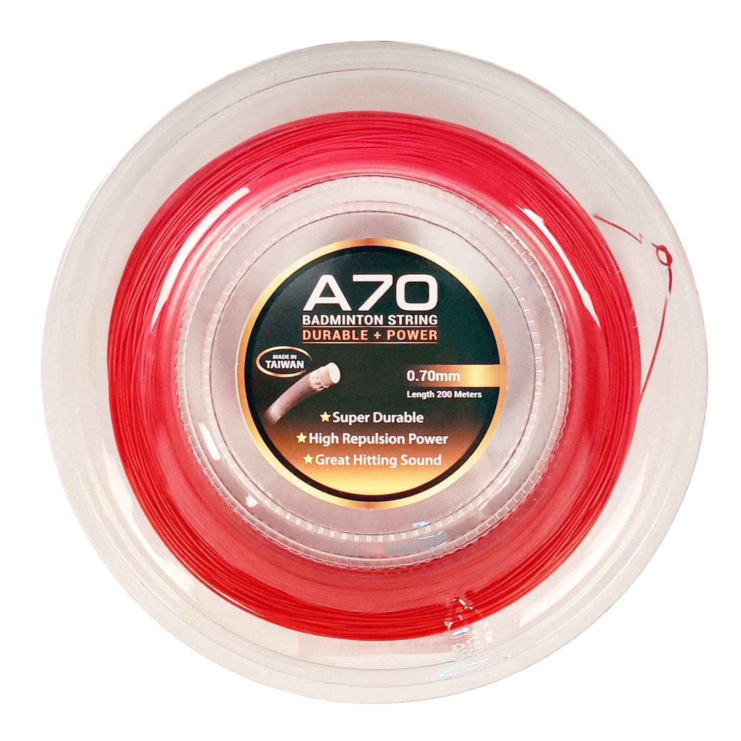 Li-Ning A 70 Badminton 200 Mtrs String Roll, Red (Made in Taiwan) - Best Price online Prokicksports.com