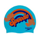 Speedo 808386C700 Slogan Printed Cap, 1SZ (Aqua Splash/Navy/Pure Orange (Orange)) - Best Price online Prokicksports.com