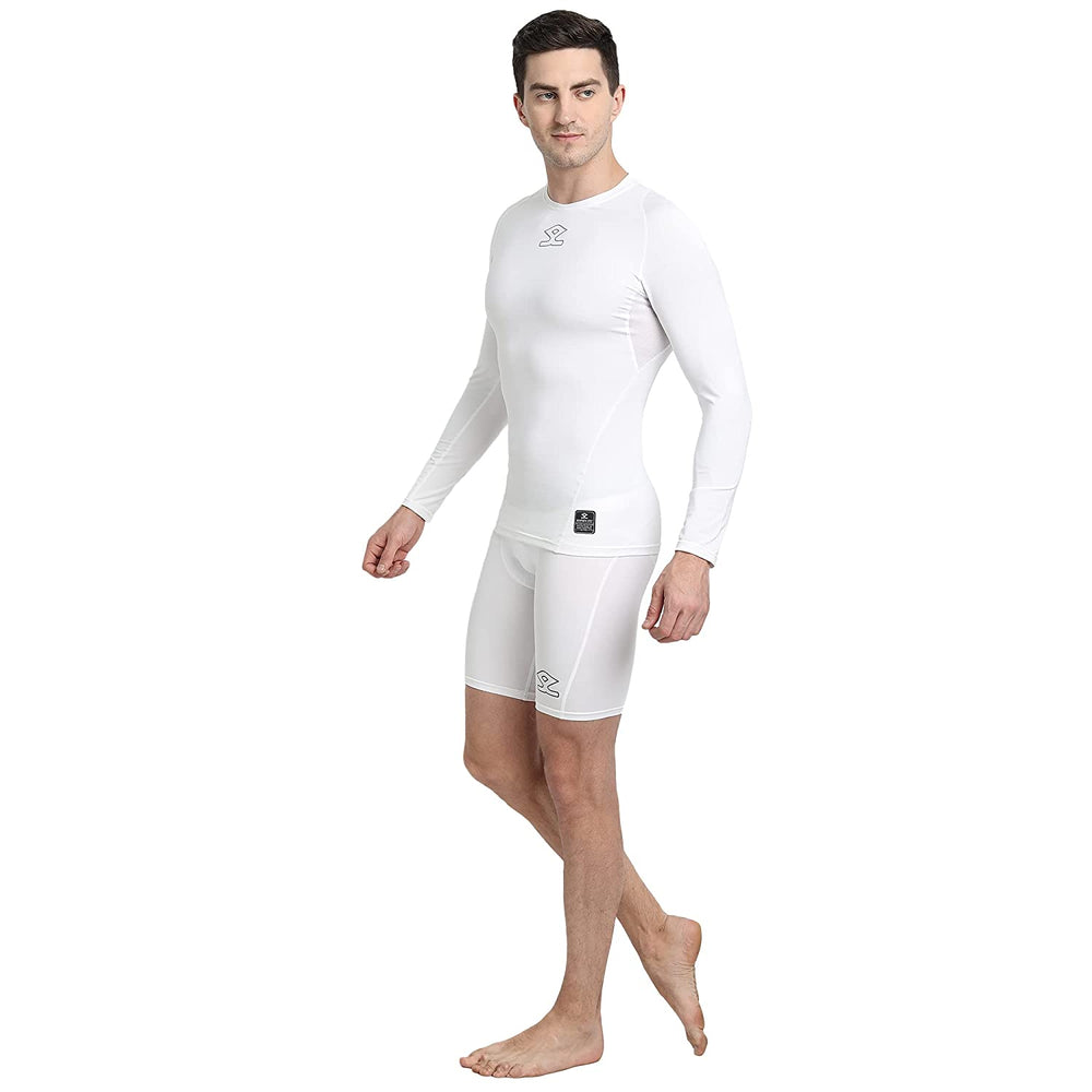 Shrey 1759 Intense Compressions Shorts ,White - Best Price online Prokicksports.com
