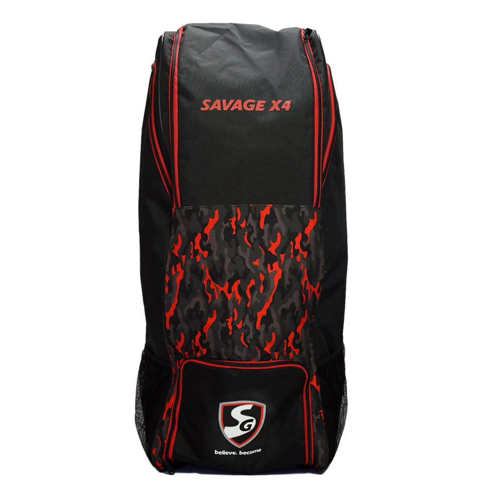 SG Savage X4 Duffle Wheelie Cricket Kitbag, Large