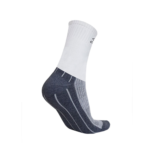 Shrey Pro Double Layer Socks, Grey/White - Best Price online Prokicksports.com
