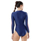 Speedo Long Sleeve Closed Back, Female, Ammonite/Soft Coral/Miami Lilac - Best Price online Prokicksports.com