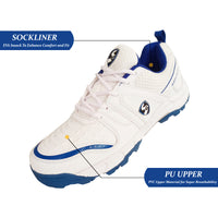 SG Steadler 6.0 Cricket Shoe, White/Royal Blue - Best Price online Prokicksports.com