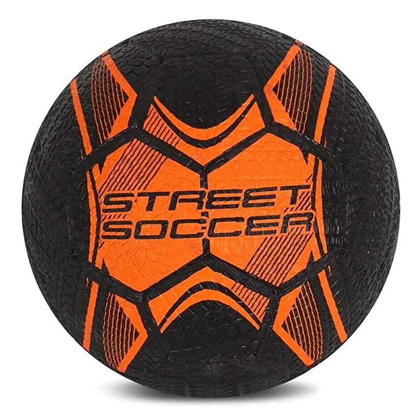 Vector X Street Soccer Rubber Moulded Football, Size 5 (Orange/Black) - Best Price online Prokicksports.com